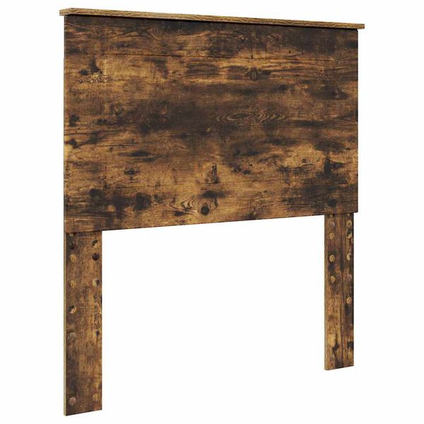 vidaXL Zadné čelo s čelnou doskou Dymová dub 75 cm Kompozitné drevo