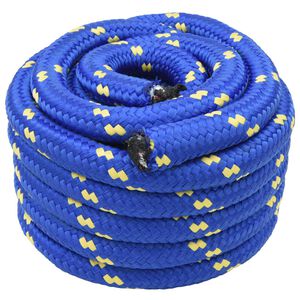 vidaXL Lano na čln 3 mm 5 m Modr&aacute; PP
