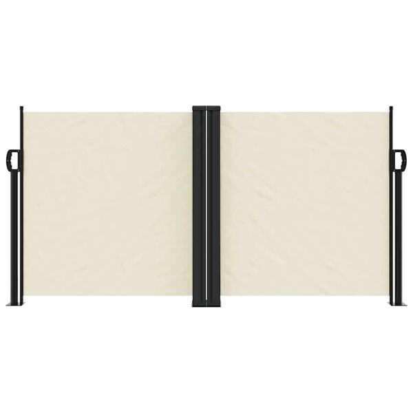 vidaXL Zaťahovacia bočn&aacute; mark&iacute;za, kr&eacute;mov&aacute; 120x1000 cm