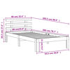 vidaXL Posteľ bez matraca voskovo hned&aacute; 90x200 cm mas&iacute;vna borovica