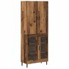 vidaXL Highboard Star&eacute; drevo 69,5 x 34 x 180 cm Kompozitn&eacute; drevo