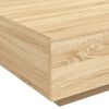vidaXL Konferenčný stolík s LED svetlami dub sonoma 80x80x31 cm
