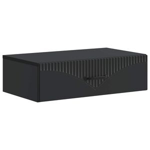 vidaXL N&aacute;stenn&yacute; bočn&yacute; st&ocirc;l Čierna 59 x 34,5 x 17 cm Kompozitn&eacute; drevo