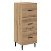 vidaXL Highboard Remeseln&yacute; dub 34,5 x 34 x 180 cm Kompozitn&eacute; drevo