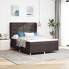 vidaXL Boxspring posteľ s matracom tmavo&scaron;ed&aacute; 90x190 cm Tmavo hned&aacute;