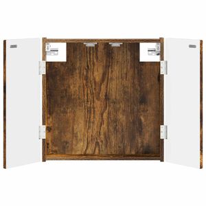 vidaXL Skriňa na terč ALKMAAR Dymov&yacute; dub 52,5 x 10,5 x 53,5 cm