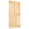vidaXL Posuvn&eacute; dvere NARVIK Pr&iacute;rodn&aacute; a čierna 100 x 210 cm (213,5 cm)