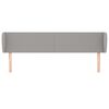 vidaXL Čelo postele so z&aacute;hybmi bledosiv&eacute; 203x23x78/88 cm l&aacute;tka