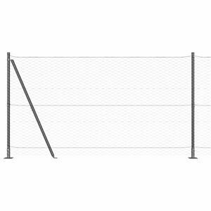 vidaXL Stĺp na plot. Siv&aacute;