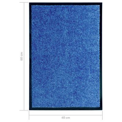 vidaXL Rohožka, prateľná, modrá 40x60 cm