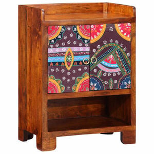 vidaXL Skriňa na top&aacute;nky Hned&aacute; 55 x 35 x 75 cm Pevn&eacute; ak&aacute;ciov&eacute; drevo