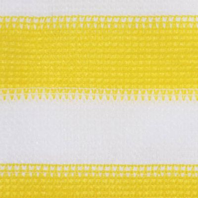 vidaXL Balkónová markíza žlto-biela 90x500 cm HDPE