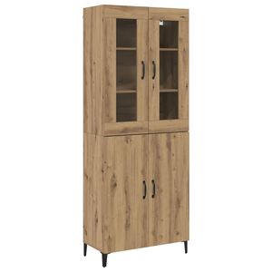 vidaXL Highboard 2 ks Remeseln&yacute; dub 69,5 x 34 x 180 cm