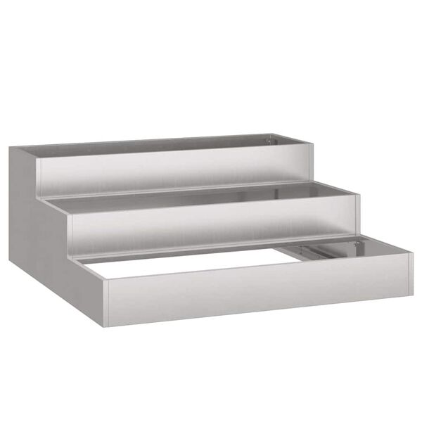 vidaXL Záhradný kvetináč Hrdzavý 90 x 90 x 35 cm