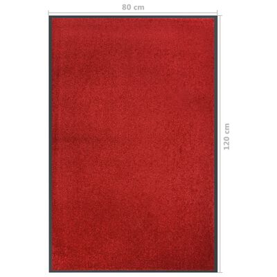 vidaXL Rohožka červená 80x120 cm