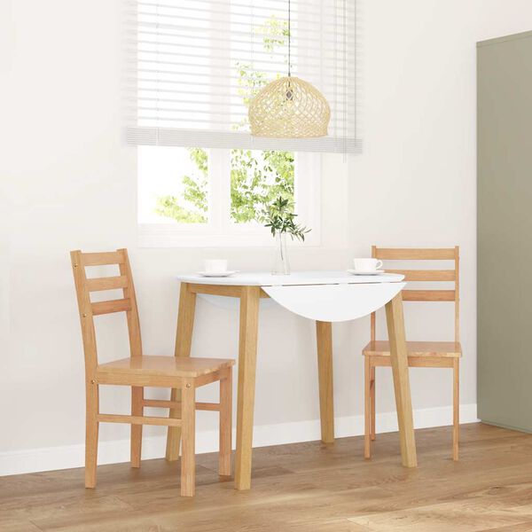 VidaXL jedálenské stoličky 2 ks masívna drevená guma