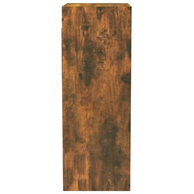 vidaXL Nástenná skrinka, tmavý dub 34,5x32,5x90 cm, kompozitné drevo