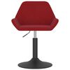 vidaXL Barov&aacute; stolička v&iacute;novo-červen&aacute; zamatov&aacute;