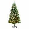 vidaXL Umel&yacute; v&yacute;klopn&yacute; vianočn&yacute; stromček 300 LED a sada g&uacute;ľ 180 cm