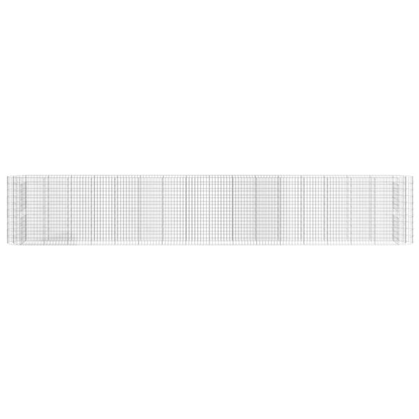 vidaXL Gabiónový vyvýšený záhon pozinkované železo 610x50x100 cm