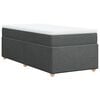 vidaXL Boxspring posteľ s matracom tmavosiv&aacute; 100x200 cm l&aacute;tka