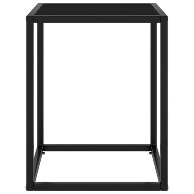 vidaXL Konferenčný stolík, čierny, čierne sklo 40x40x50 cm