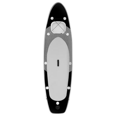 vidaXL Nafukovací Stand up paddleboard čierny 360x81x10 cm
