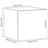 vidaXL Nástenná skrinka sivá sonoma 45x42,5x40 cm kompozitné drevo
