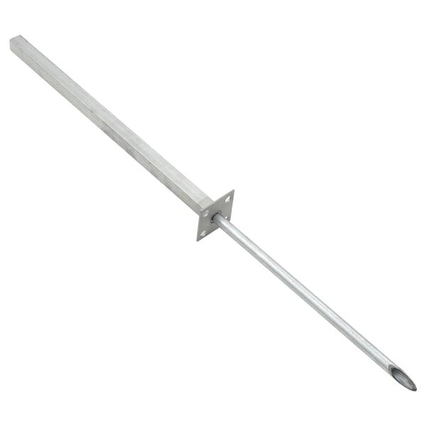 vidaXL N&aacute;hradn&eacute; oceľov&eacute; nohy 2 ks strieborn&eacute; 115 cm