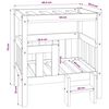 vidaXL Posteľ pre psa 65,5x50,5x70 cm borovicov&yacute; mas&iacute;v