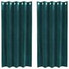 vidaXL Zatemňovacie z&aacute;vesy 2 pcs Tmavozelen&aacute; 140 x 175 cm Zamat