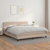 vidaXL Boxspring posteľ s matracom kapuč&iacute;nov&aacute; 160x200 cm umel&aacute; koža