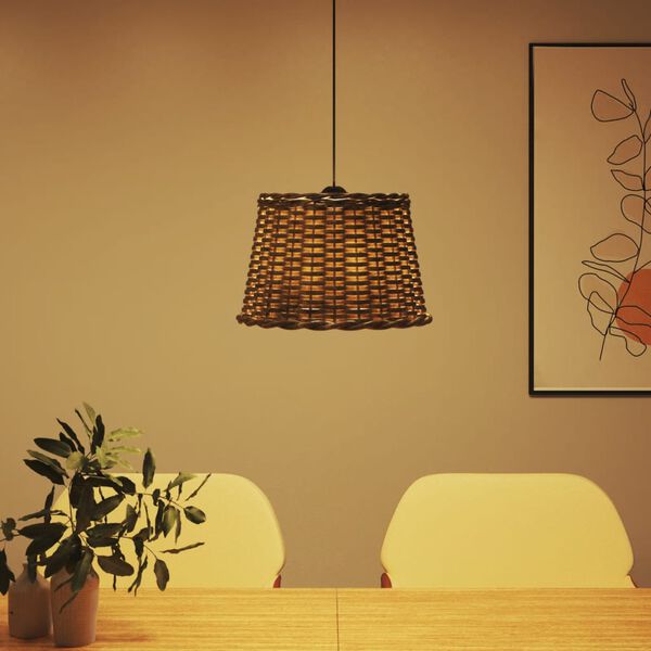 vidaXL Tienidlo na stropn&uacute; lampu, hned&eacute; &Oslash;40x26 cm, pr&uacute;tie