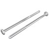 vidaXL N&aacute;bytkov&eacute; skrutky 2 pcs Strieborn&aacute; M6 x 120 mm Oceľ