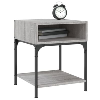vidaXL Nočný stolík sivý dub sonoma 40x41x50 cm kompozitné drevo