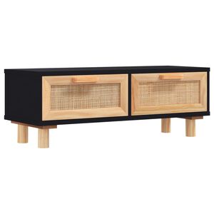 vidaXL Konferenčn&yacute; stol&iacute;k čierny 80x40x30 cm spracov. drevo a borovica
