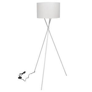 vidaXL Stojanov&aacute; lampa, biela 139 cm