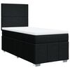 vidaXL Posteľn&yacute; r&aacute;m boxspring s matracom čierny 90x190 cm l&aacute;tka