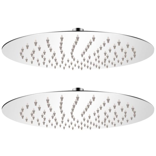 vidaXL Sprchová hlavica 2 ks nehrdzavejúca oceľ priemer 25 cm