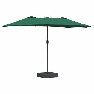 vidaXL Z&aacute;hradn&yacute; slnečn&iacute;k Zelen&aacute; 385 x 209 x 244 cm Polyester a oceľ