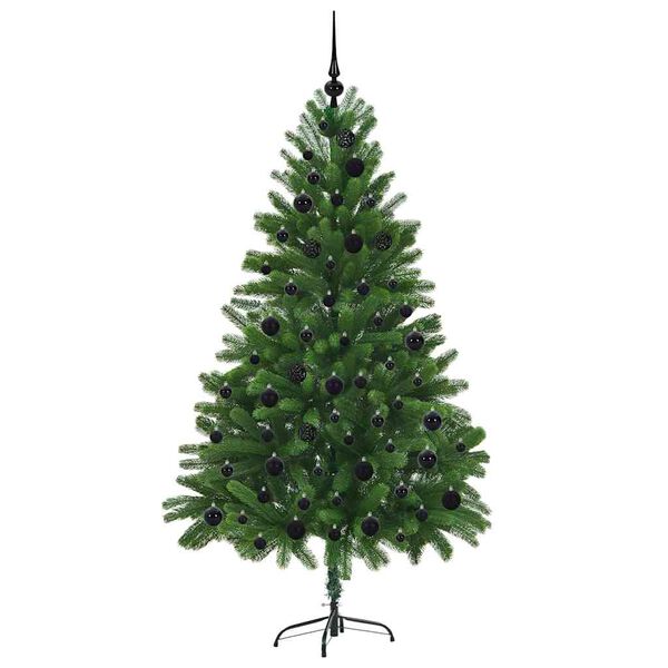vidaXL Vianočn&yacute; stromček s 300 LED-i so stojanom Zelen&aacute; 180 cm PE