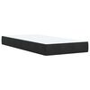 vidaXL Posteľn&yacute; r&aacute;m boxspring s matracom čierny 100x200 cm zamat