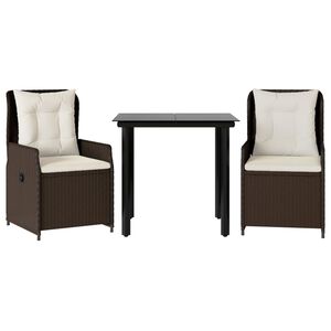 vidaXL 3-dielna z&aacute;hradn&aacute; jed&aacute;lensk&aacute; s&uacute;prava a vank&uacute;&scaron;e hned&aacute; polyratan