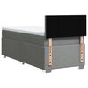 vidaXL Boxspring posteľ s matracom bledosiv&yacute; 100x200 cm l&aacute;tka