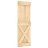 vidaXL Posuvn&eacute; dvere NARVIK Pr&iacute;rodn&aacute; a čierna 70 x 210 cm (152,5 cm)