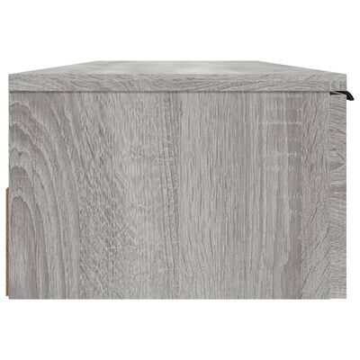 vidaXL Nástenná skrinka sivý dub sonoma 102x30x20 cm spracované drevo