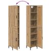 vidaXL Highboard Remeseln&yacute; dub 34,5 x 34 x 180 cm Kompozitn&eacute; drevo