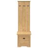 vidaXL Skriňa do predsiene BODO Medov&aacute; hned&aacute; 50 x 40 x 156,7 cm