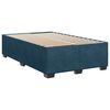 vidaXL Boxspring posteľ s matracom, tmavomodr&aacute; 120x190 cm, zamat