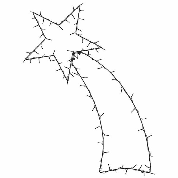 vidaXL Vianočné osvetlenie silueta padajúcej hviezdy 115 LED diód